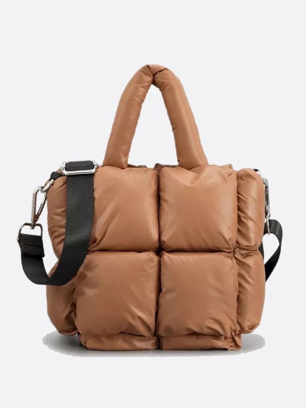 Sac cabas matelassé camel