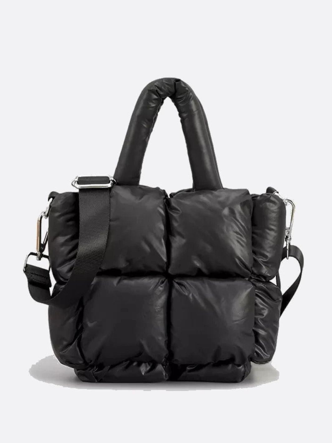 Sac cabas matelassé noir