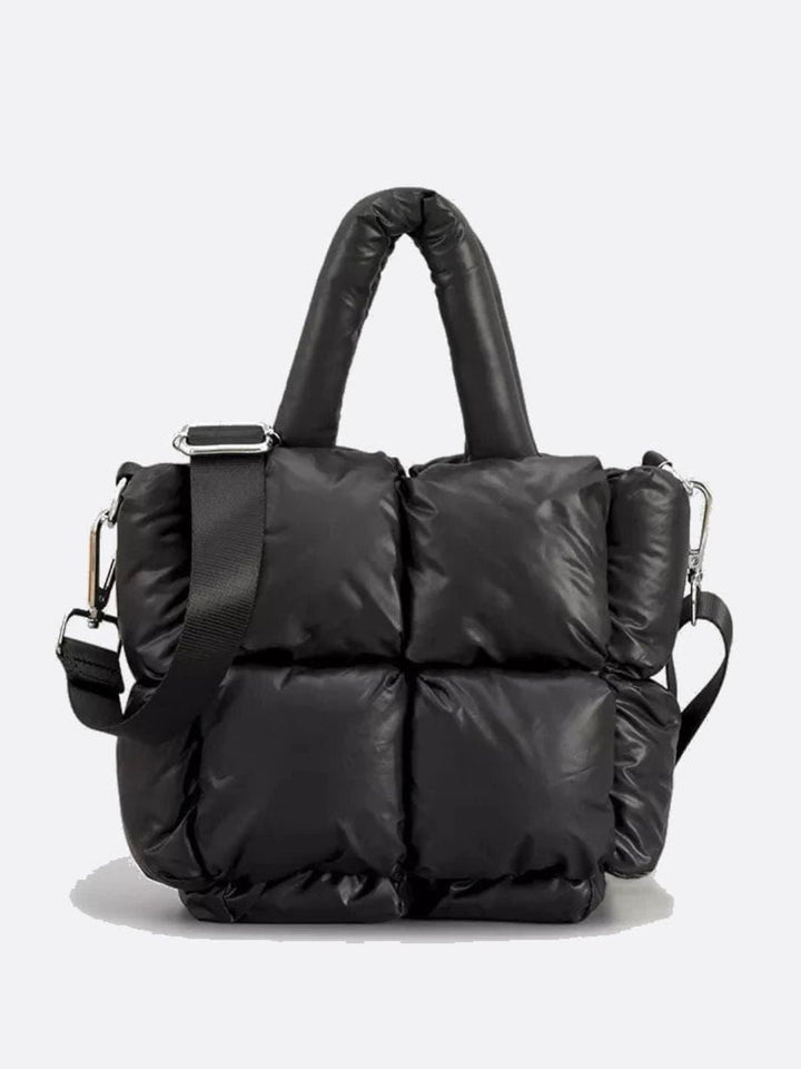 Sac cabas matelassé noir