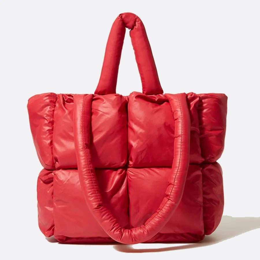 sac cabas matelassé rouge