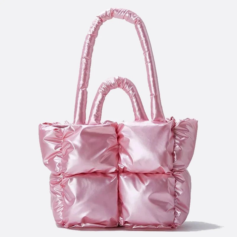 Sac Cabas Métallisé rose