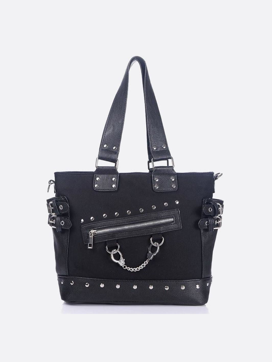 Sac cabas noir toile