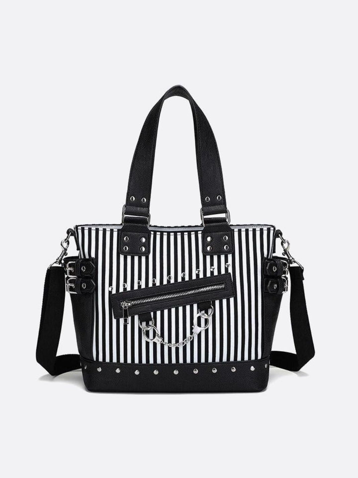 Sac cabas noir et blanc