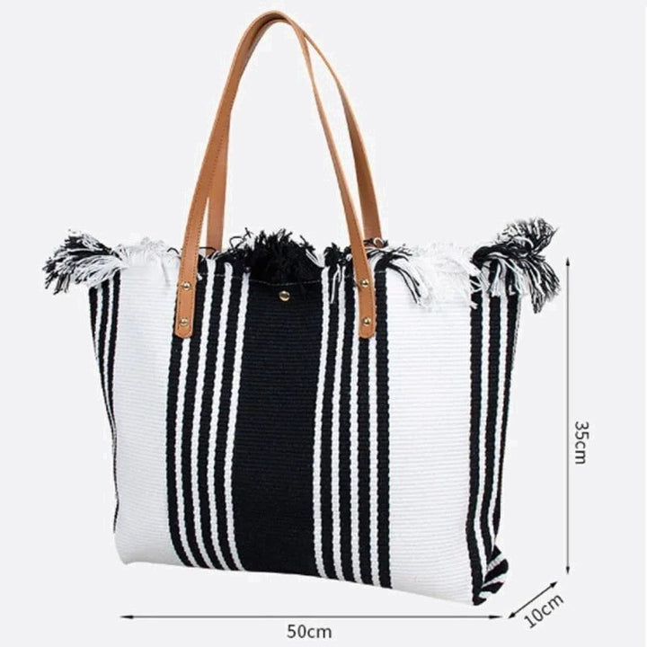 sac noir et blanc femme