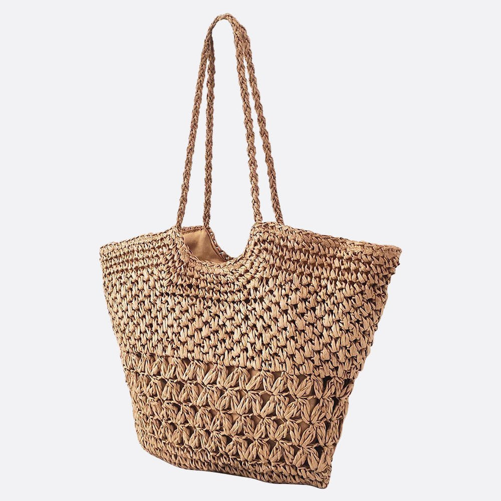 sac cabas tressé paille