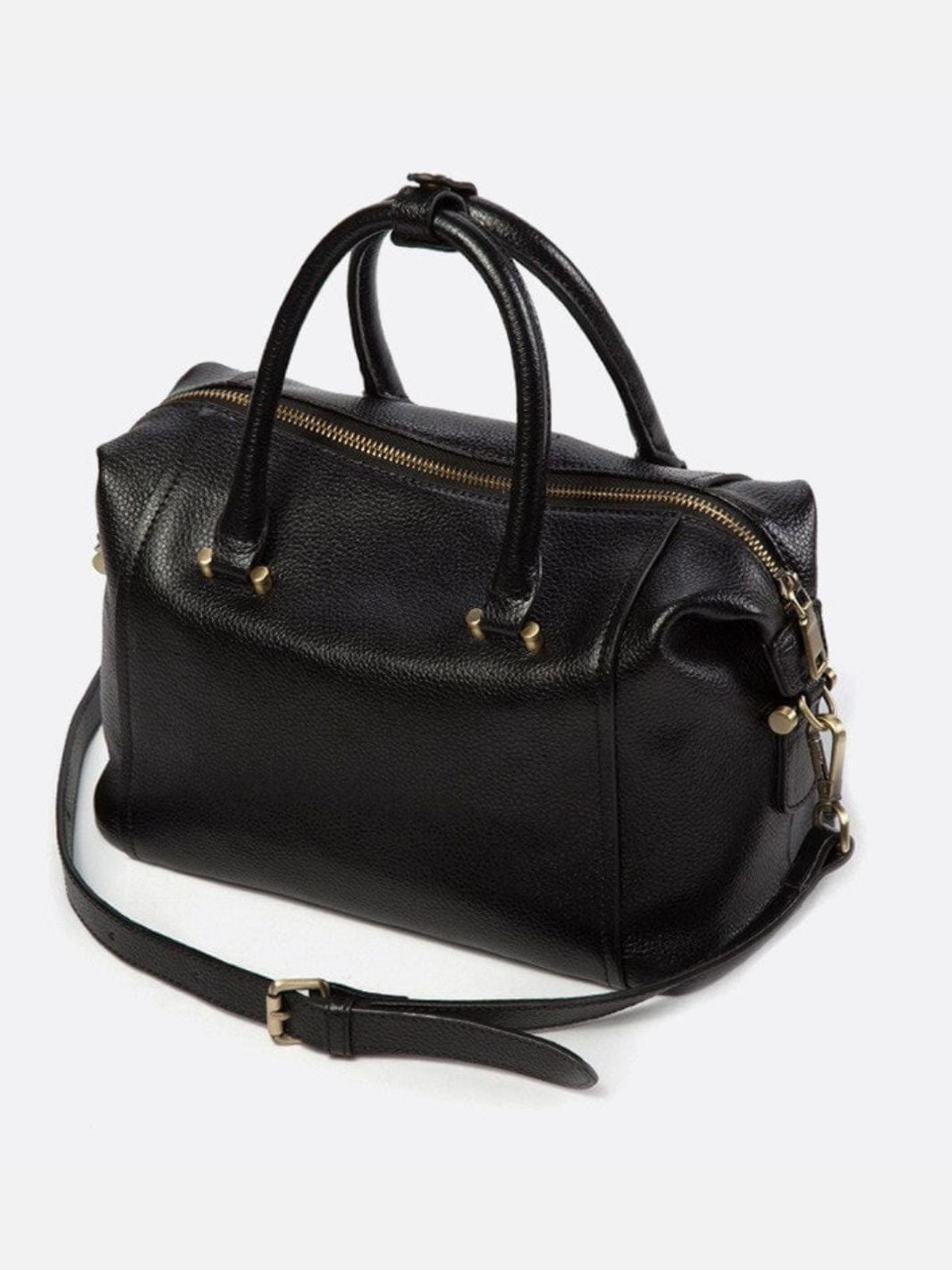 sac cuir bowling noir