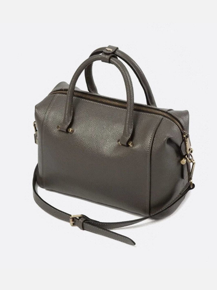 sac cuir bowling vert foncé