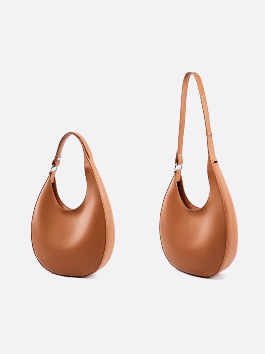 Half-moon leather bag