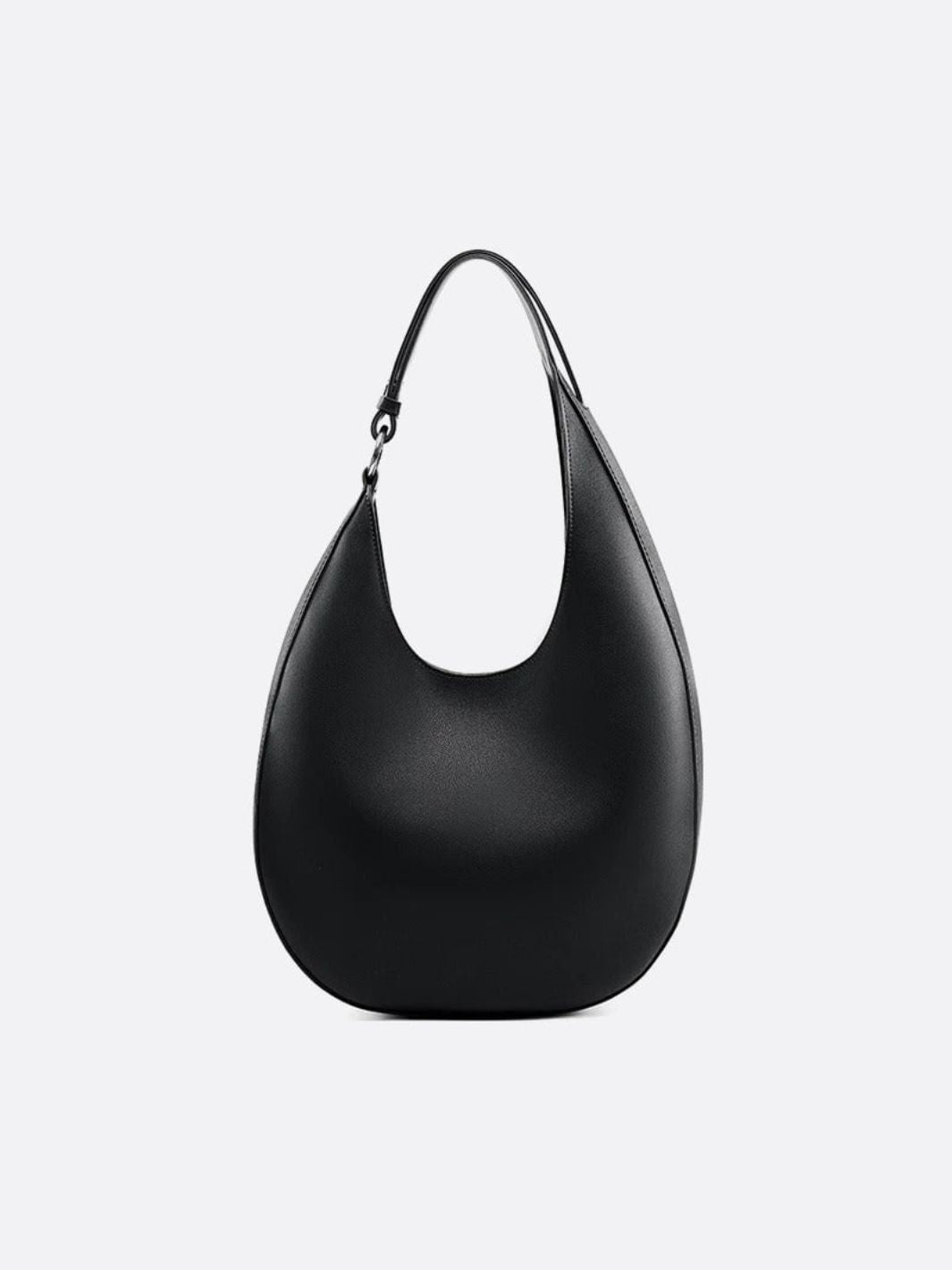 Sac cuir demi-lune noir