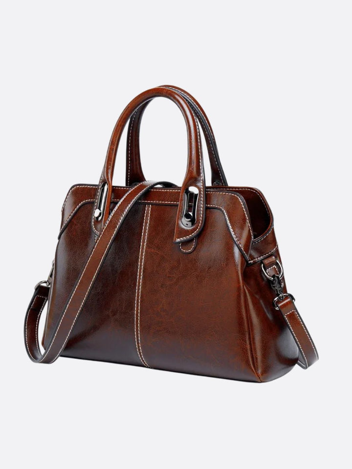 sac cuir vintage marron