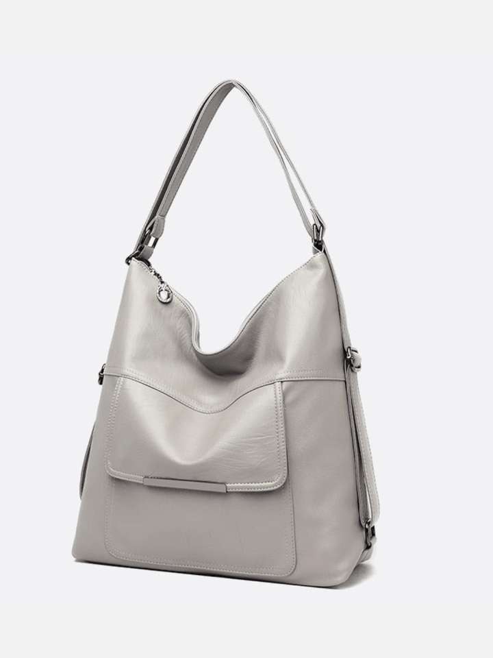 Sac cuir beige transformable sac à dos