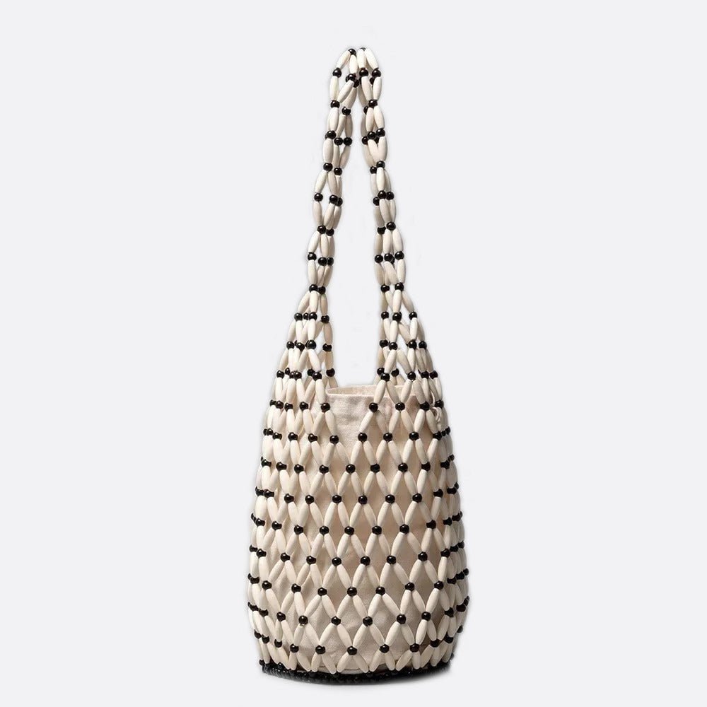 sac perles bois blanc