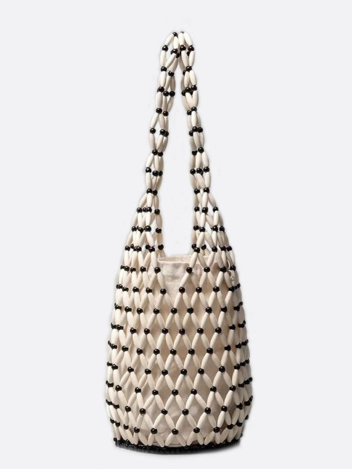 sac perles bois blanc