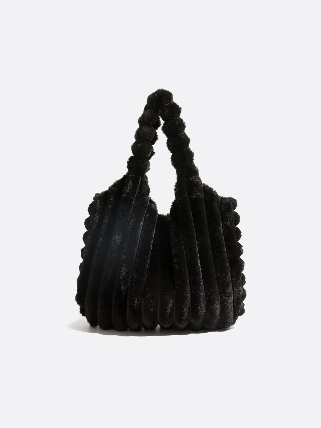 Sac fausse fourrure noir