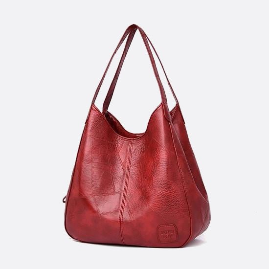 sac fourre tout épaule rouge