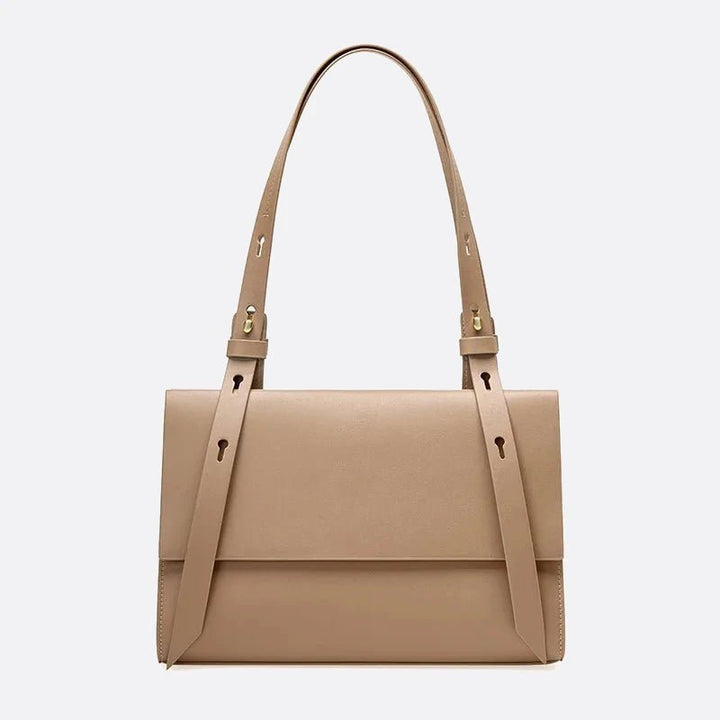 sac épaule cuir rectangulaire beige