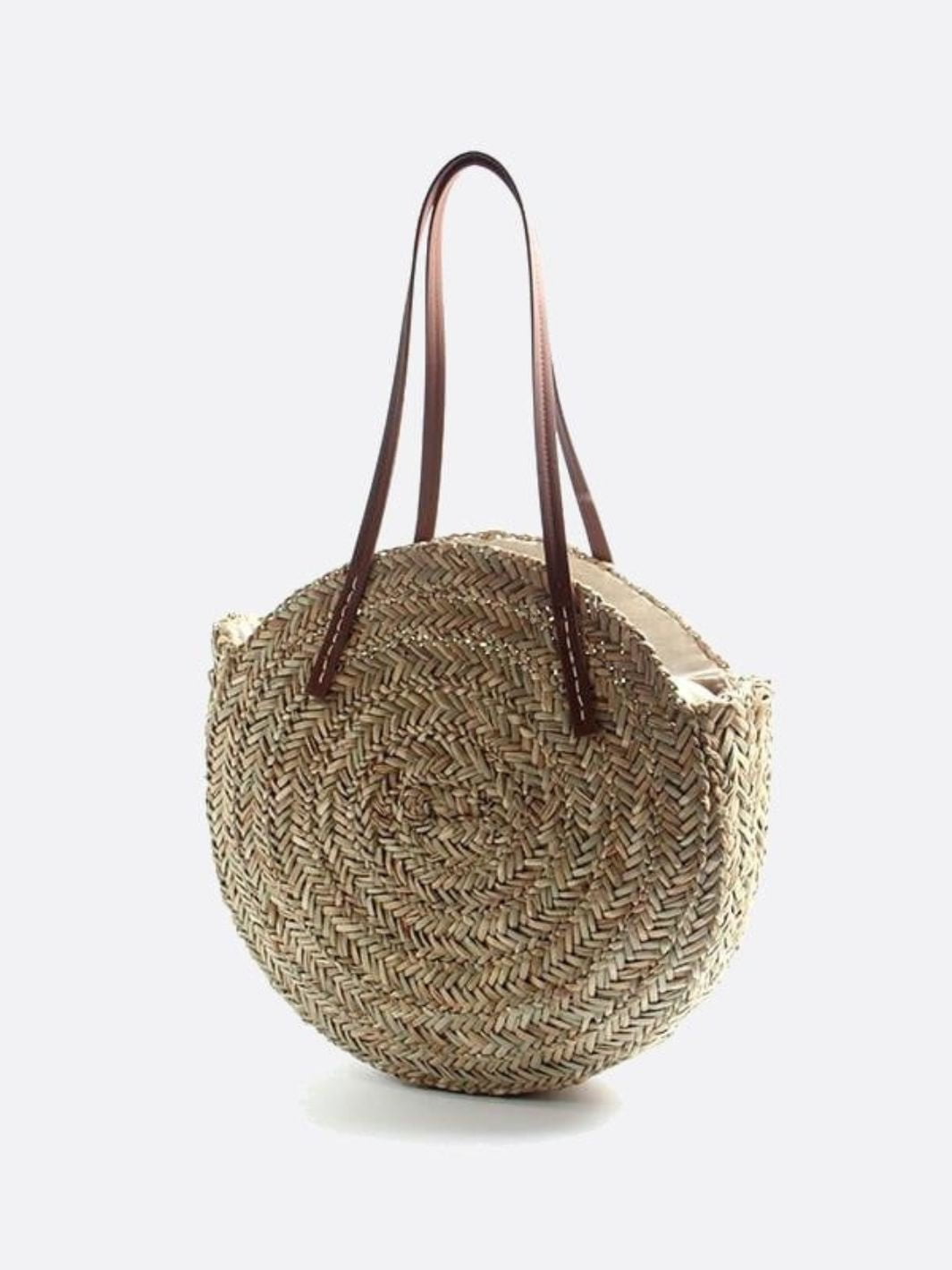 Grand sac rond en osier