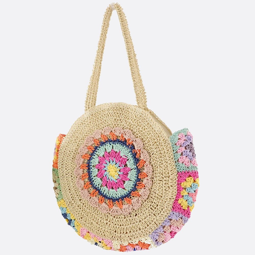 sac rond paille