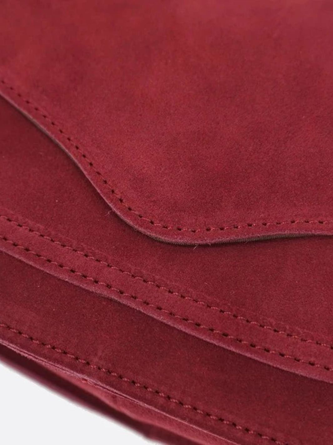 Red suede bag