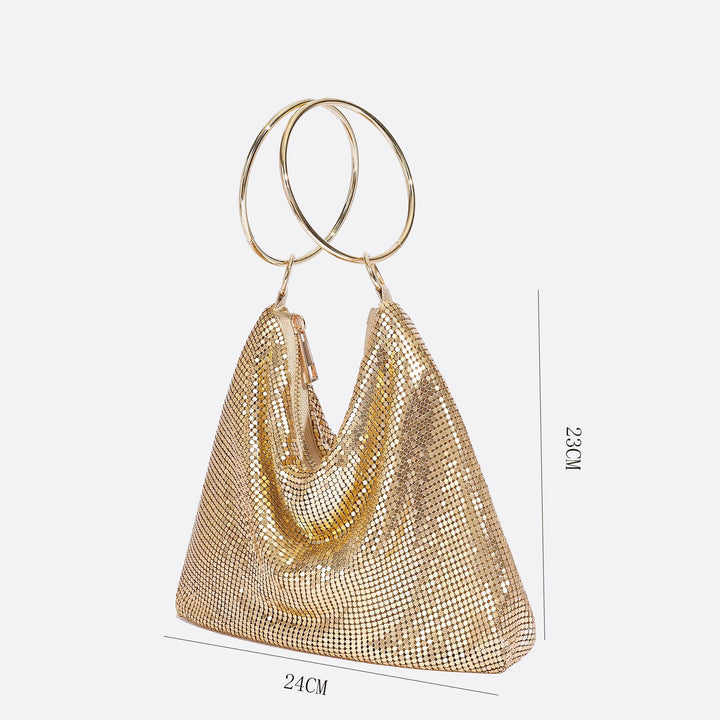 Gold evening bag