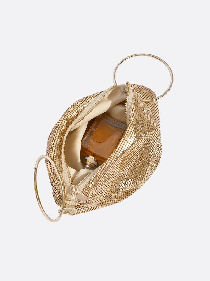 Gold evening bag