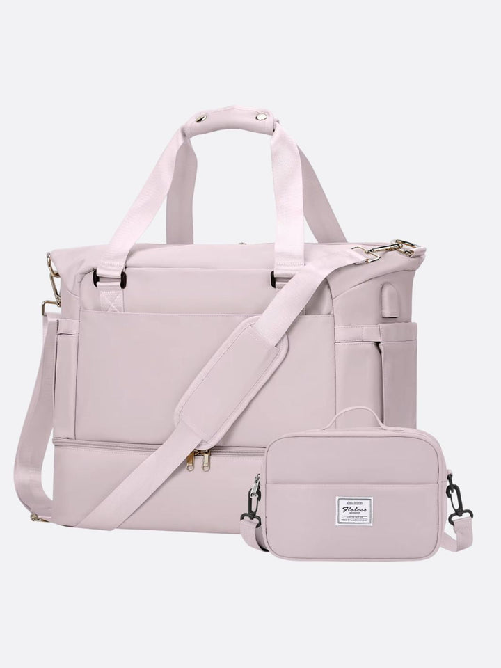 sac voyage cabine avion rose