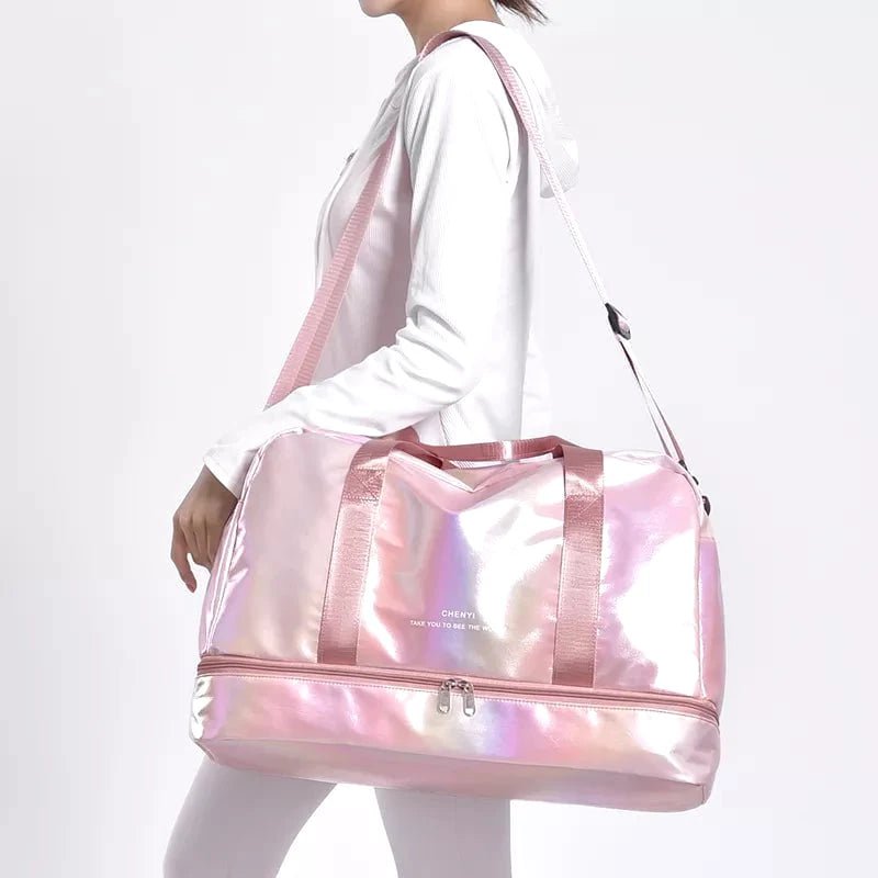 sac de voyage nylon femme rose