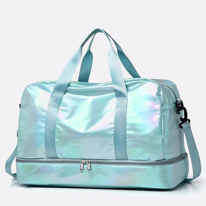 sac de voyage nylon femme vert turquoise