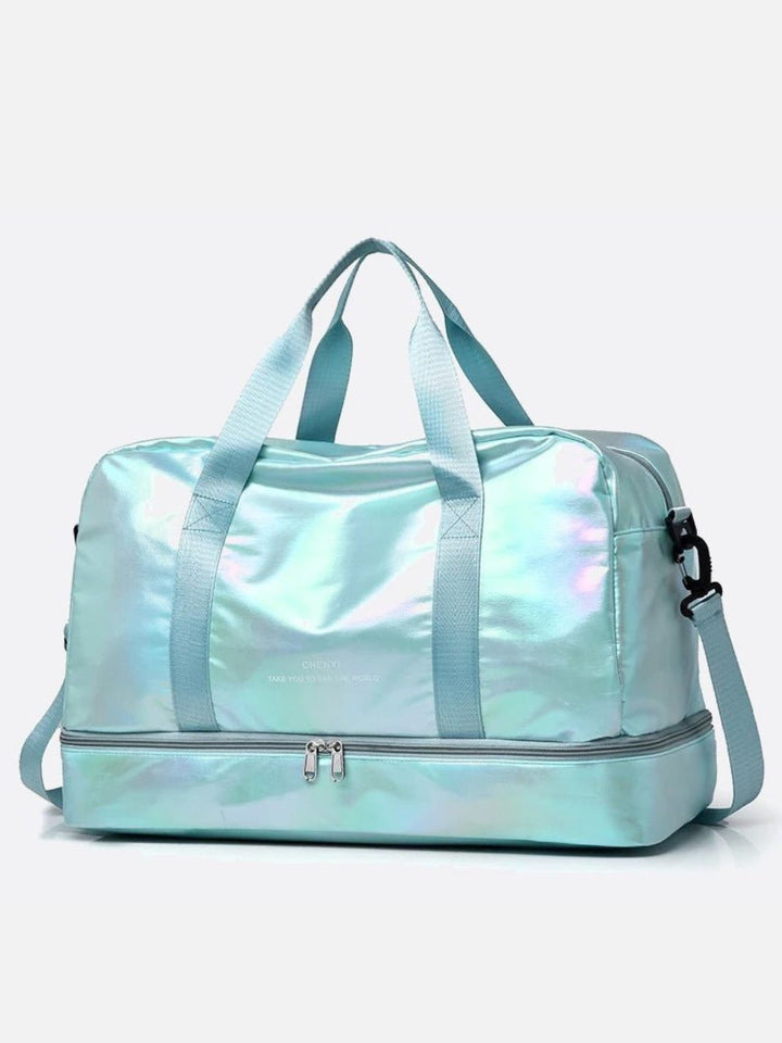 Sac turquoise de voyage nylon