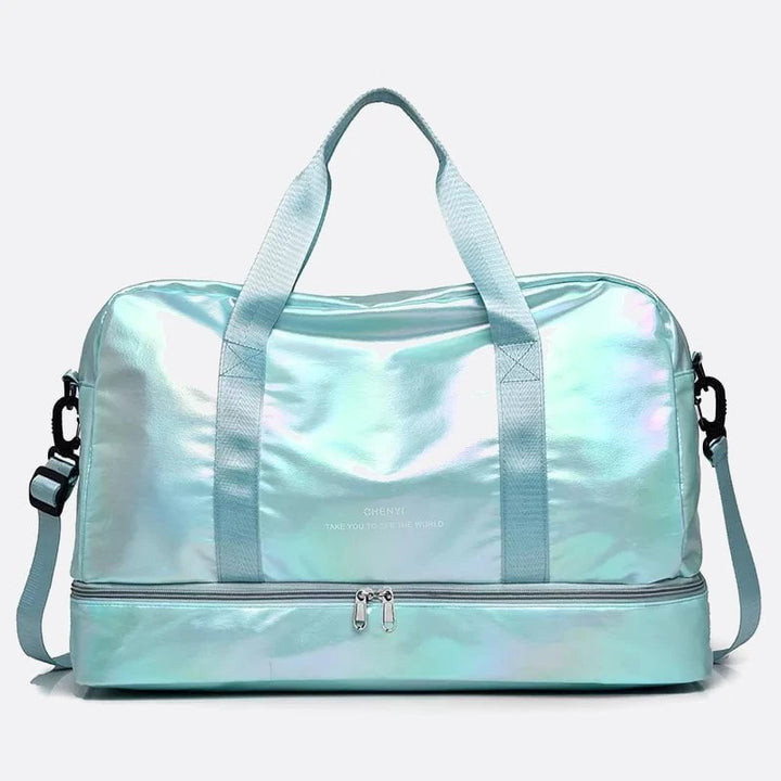 sac de voyage nylon vert turquoise