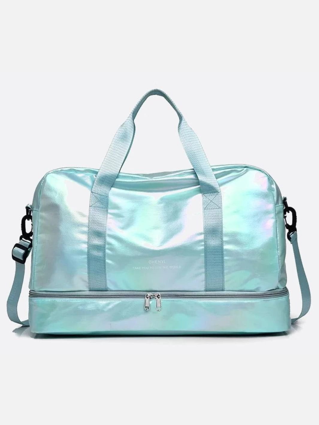 Sac de voyage nylon turquoise