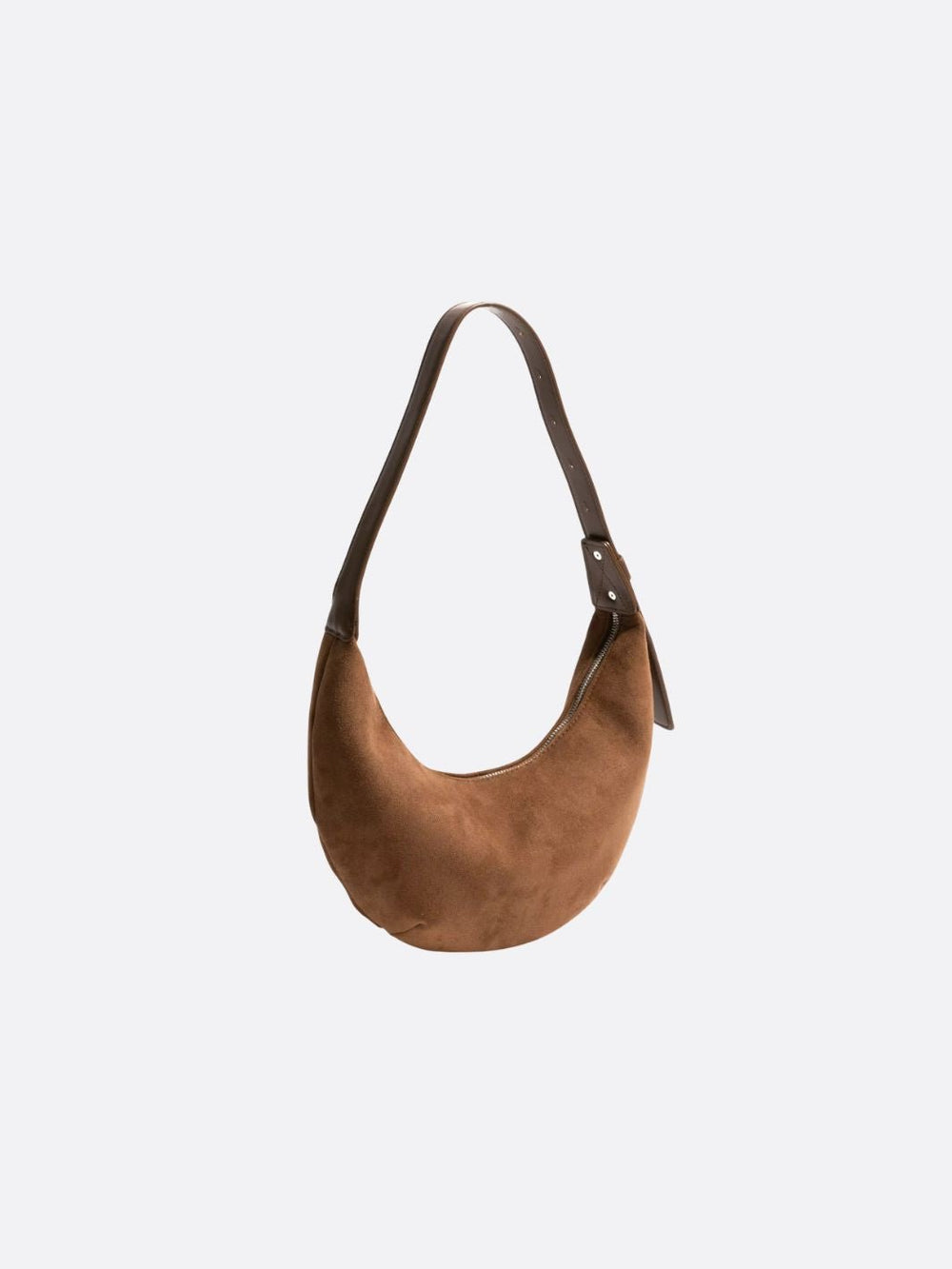 sac demi-lune daim