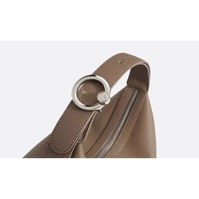 Half moon leather bag