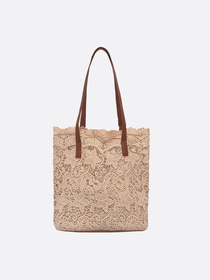 Sac dentelle beige