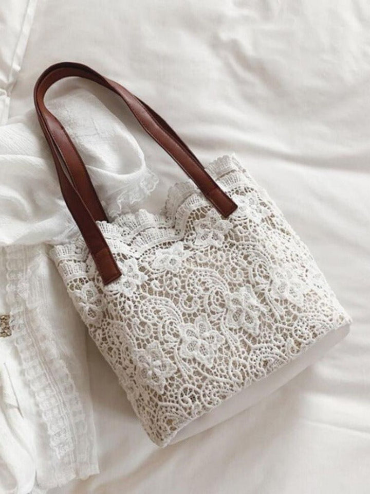 Sac dentelle blanc