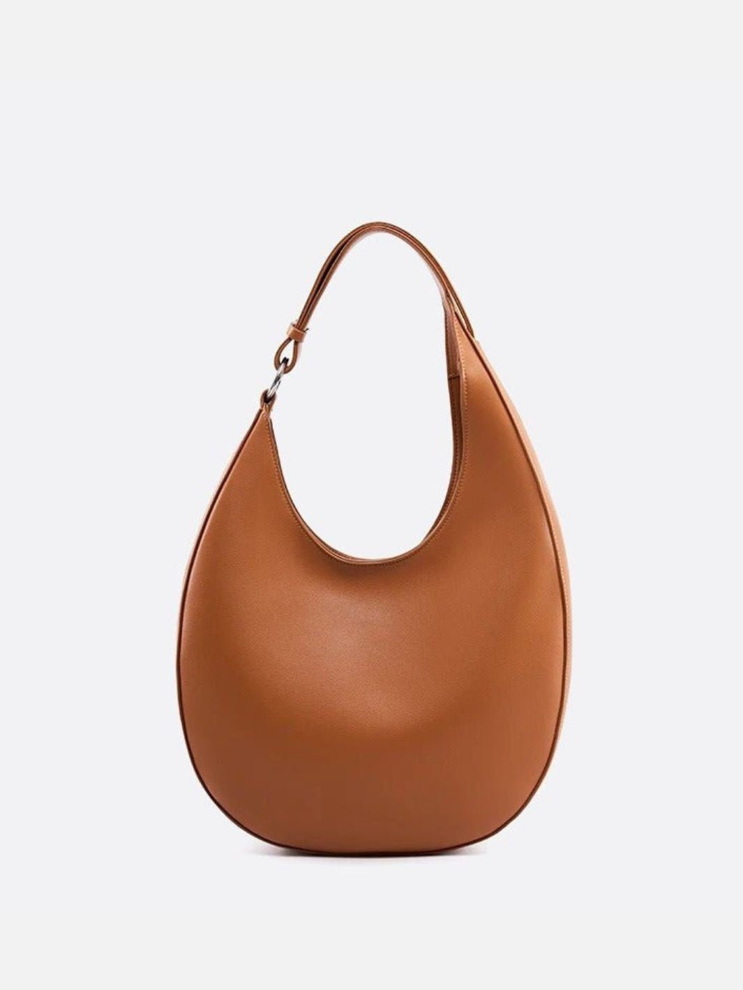 Sac cuir demi lune camel