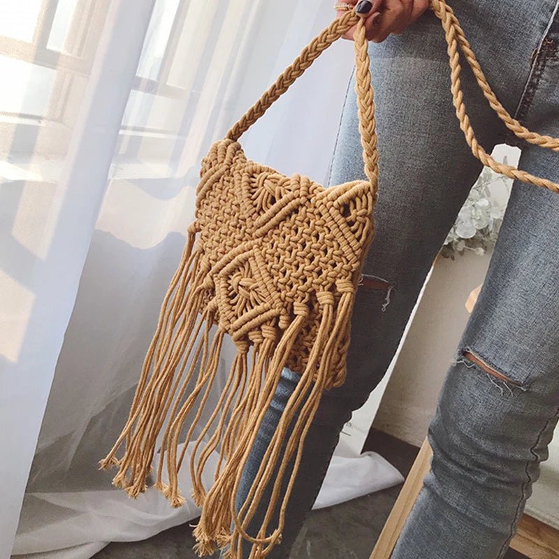 sac a main femme macramé