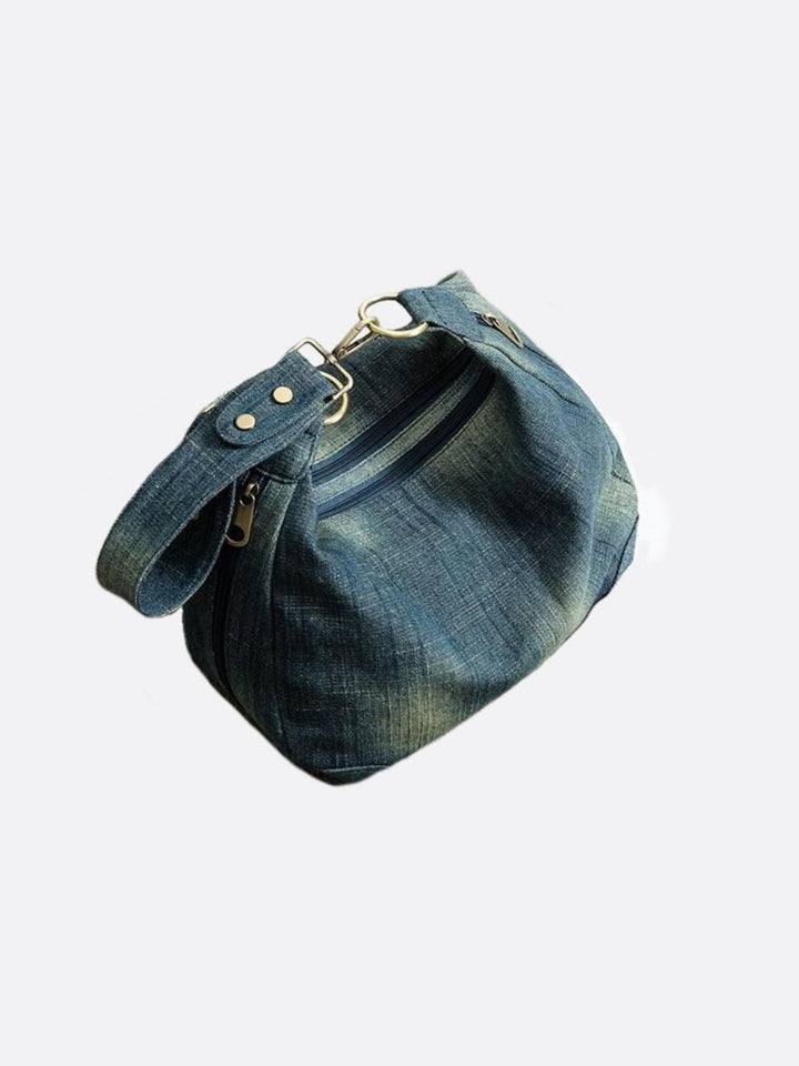 Sac épaule denim bleu marine