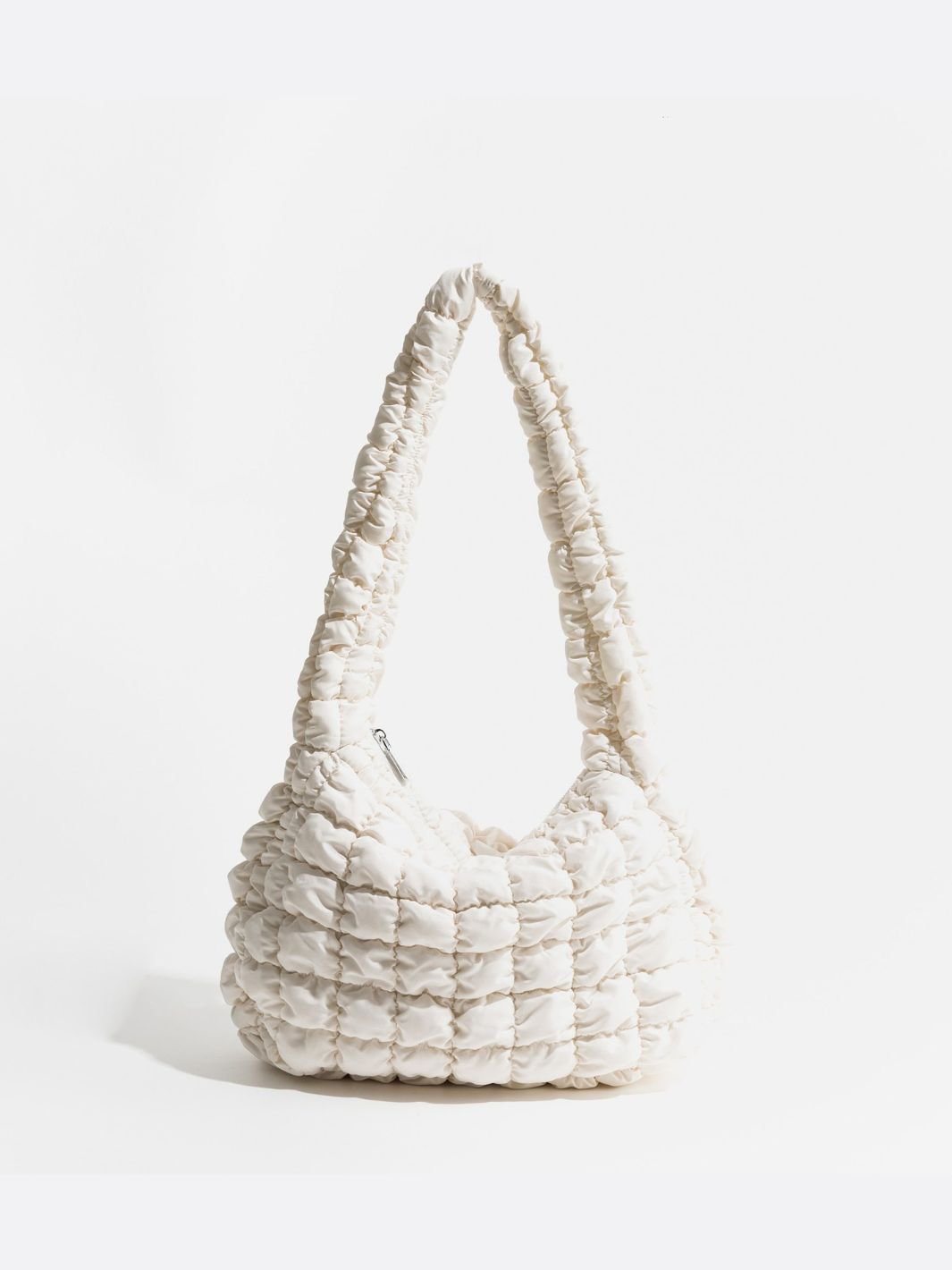 Sac épaule matelassé blanc