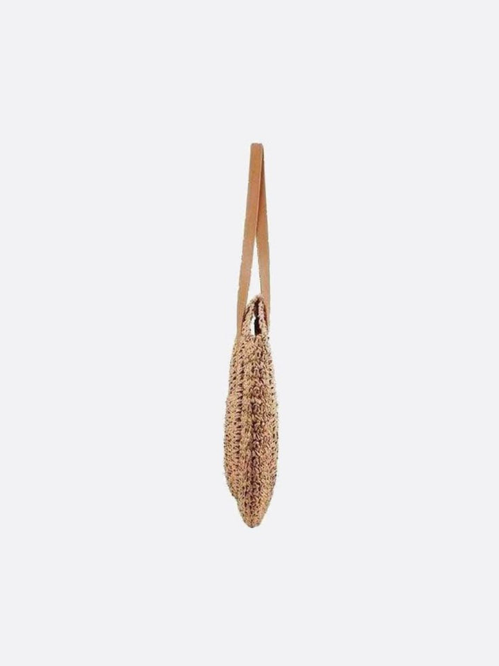 Straw shoulder bag