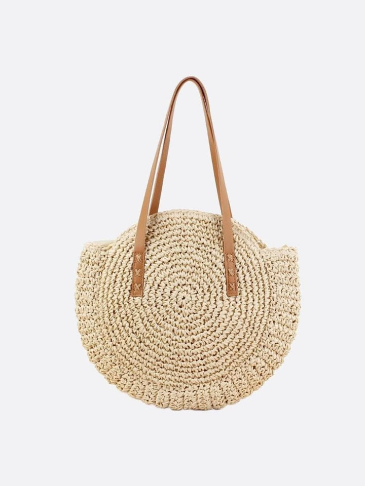 Sac paille beige