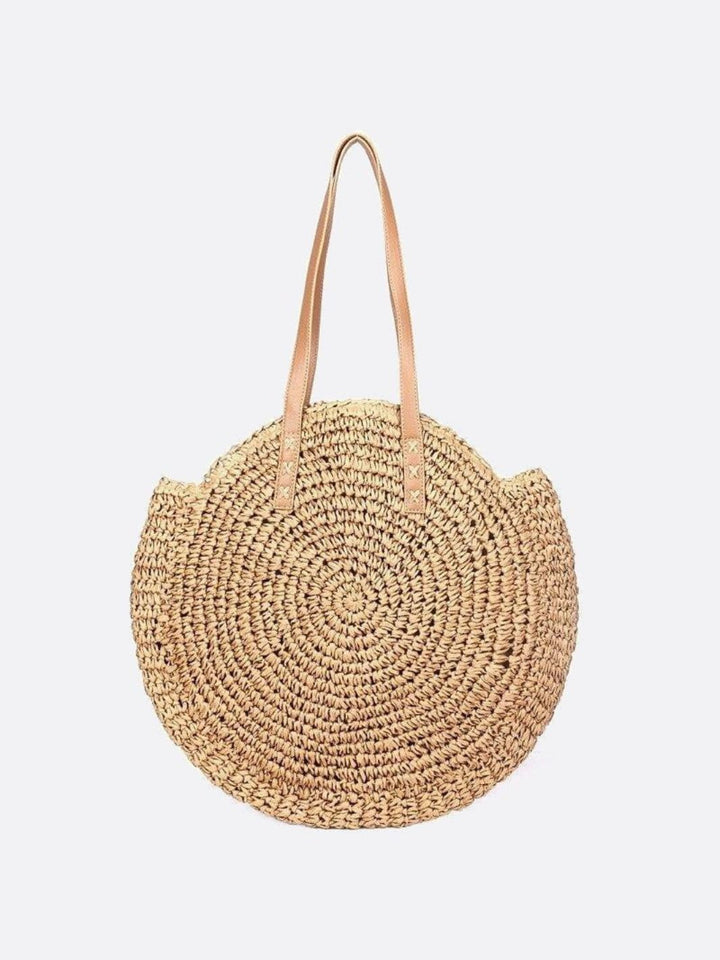 Sac paille marron clair