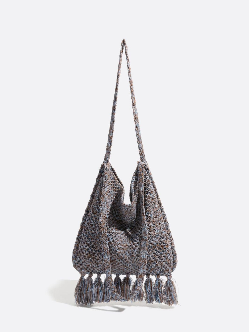 Sac fourre-tout crochet gris