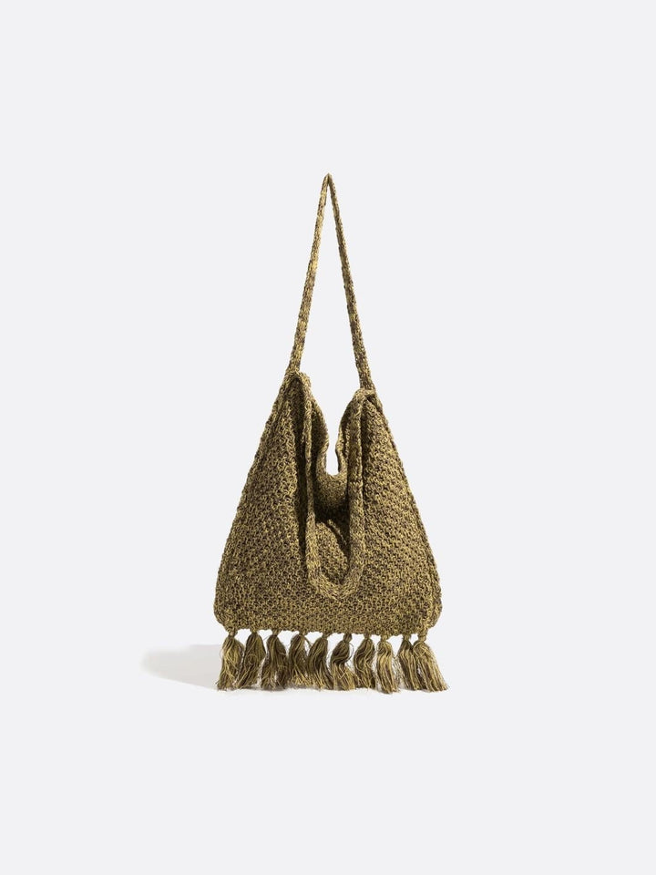 Sac fourre-tout vert crochet