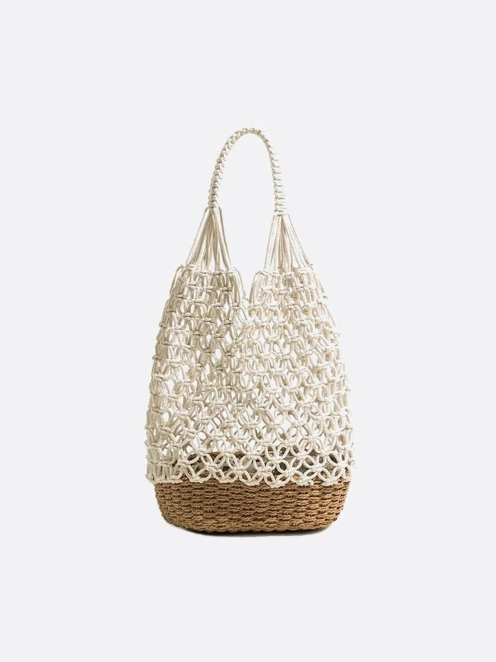 Sac fourre-tout filet blanc