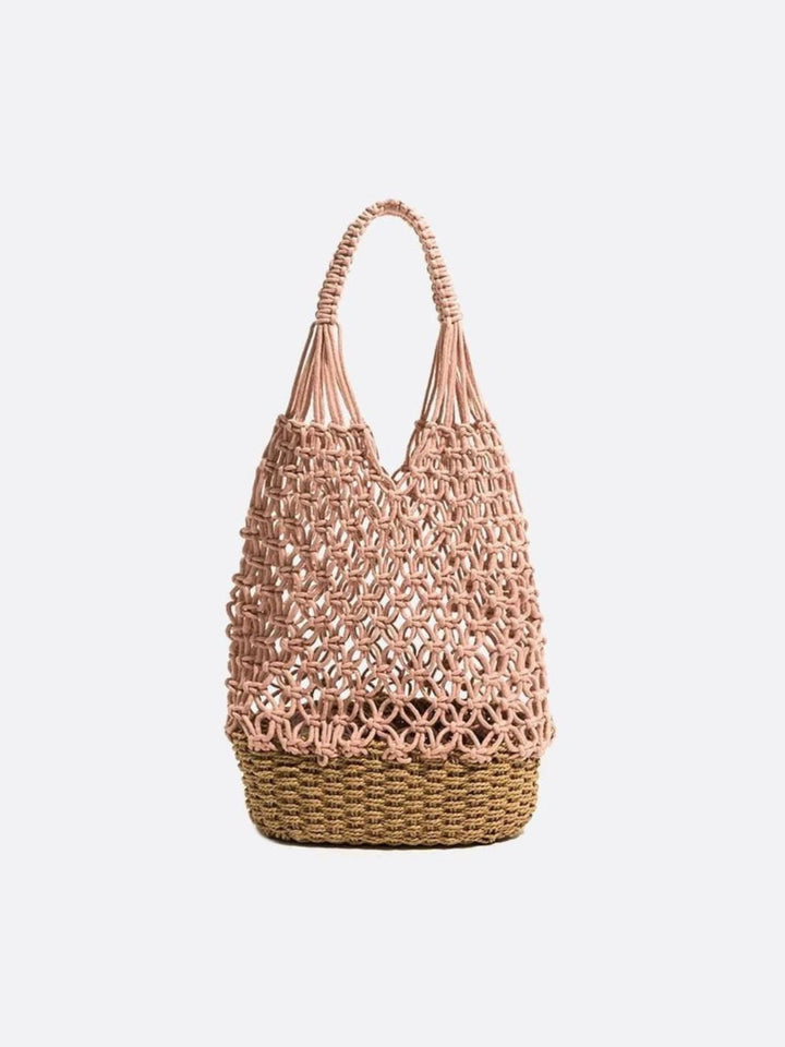 Sac fourre-tout filet kaki clair