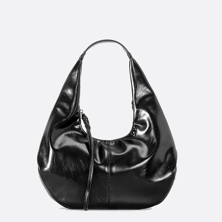 sac hobo cuir souple noir