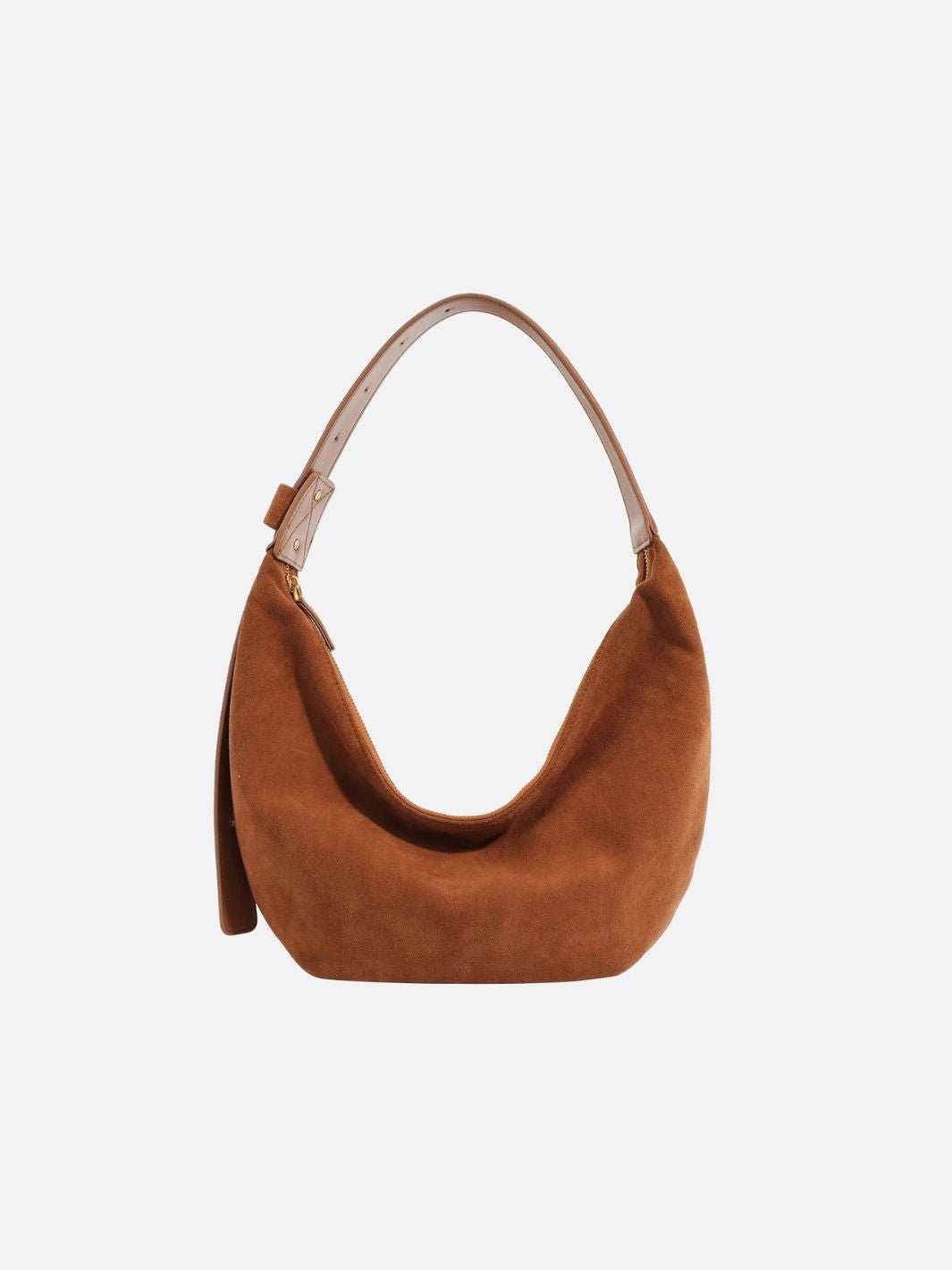 Sac hobo daim camel