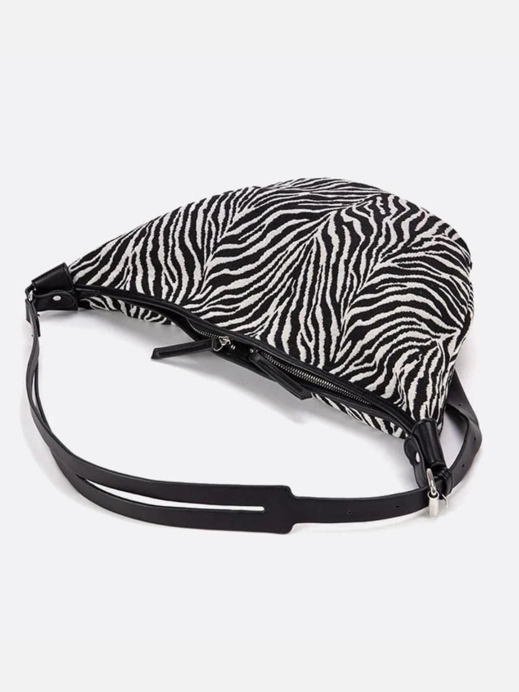 Zebra hobo bag