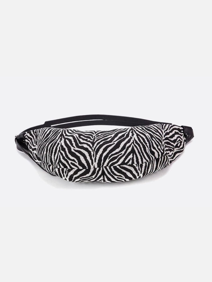 Zebra hobo bag